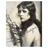 Silent Film Star Dorothy Janis signed page