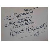 Walt Disney signature slip