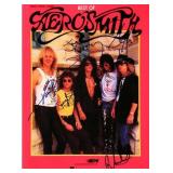 Aerosmith signed music book