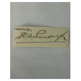 RS Randolph signature cut