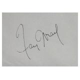 King Kongs Fay Wray signature slip