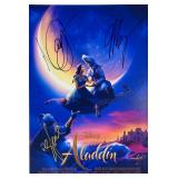 Aladdin cast facsimile signed movie photo