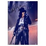 Rocker Alice Cooper facsimile signed photo