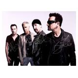 U2 facsimile signed photo