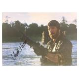 Chuck Norris facsimile signed photo