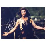 Braveheart Mel Gibson facsimile signed movie photo