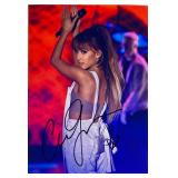 Pop singer Ariana Grande facsimile signed photo