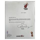 Miami Heat President Pat Riley facsimile signed...
