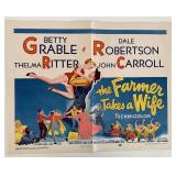 The Farmer Takes a Wife vintage movie poster