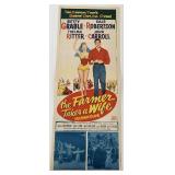 The Farmer Takes a Wife 1953 vintage movie poster