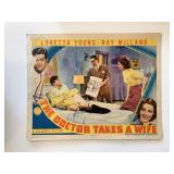 The Doctor Takes a Wife original 1940 vintage...