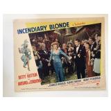 Incendiary Blonde original 1945 vintage lobby card