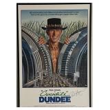 Paul Hogan signed Crocodile Dundee original...