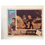 Thunder Pass original 1954 vintage lobby card
