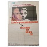 Reflections In A Golden Eye vintage movie poster