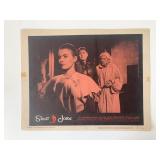Saint Joan original 1957 vintage lobby card