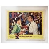 Summertime original 1955 vintage lobby card