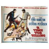 A Time for Killing 1967 vintage movie poster
