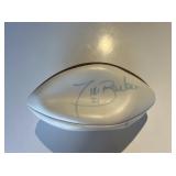 Tiki Barber and Tony Siragusa signed football....