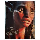 Avatar Zoe Saldana signed movie photo