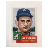 Joe Astroth signed baseball card