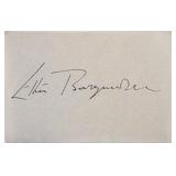 Ethel Barrymore signature slip
