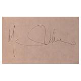 Marlene Dietrich signature slip