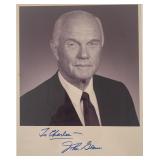 Astronaut John Glenn signed photo. GFA...