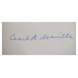 Sunset Blvd Cecil B. DeMille signature slip