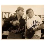 Bob Hope & Johnny Bench signed promo photo