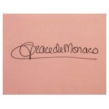 Princess Grace DeMonaco signature slip