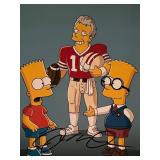 The Simpsons Joe Montana signed photo