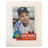 Bob Oldis signed baseball card