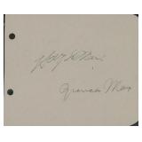 Marx Brothers original signature page