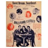 Hollywood Canteen signed sheet music