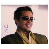 Brad Pitt signed Oceans Eleven photo