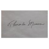 NY Yankees Thurman Munson signature slip