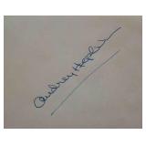 Audrey Hepburn signature slip