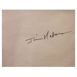 Gomer Pyle Jim Nabors signature slip