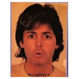 Paul McCartney signed music book