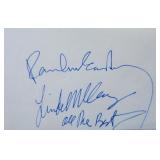 Paul McCartney & Linda McCartney  signature slip