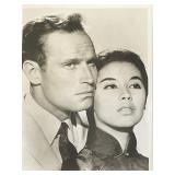 Charlton Heston and France Nuyen unsigned photo