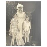 Children in fancy dress vintage photo
