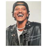 Bruno Mars signed photo