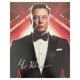 Elon Musk signed photo