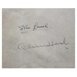 Laurel & Hardy signature slip