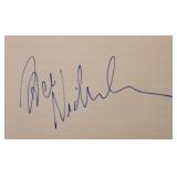 Jack Nicholson signature slip