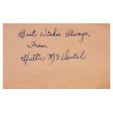 Gone With The Wind Hattie McDaniel signature slip