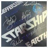 Jefferson Starship Earth signed album. GFA...