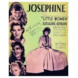 Katharine Hepburn signed sheet music